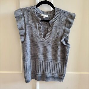 Design History Blue Sweater Vest